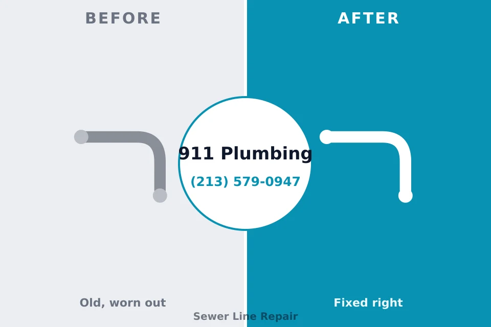 Before and after: plumbing repair Grantsville, UT